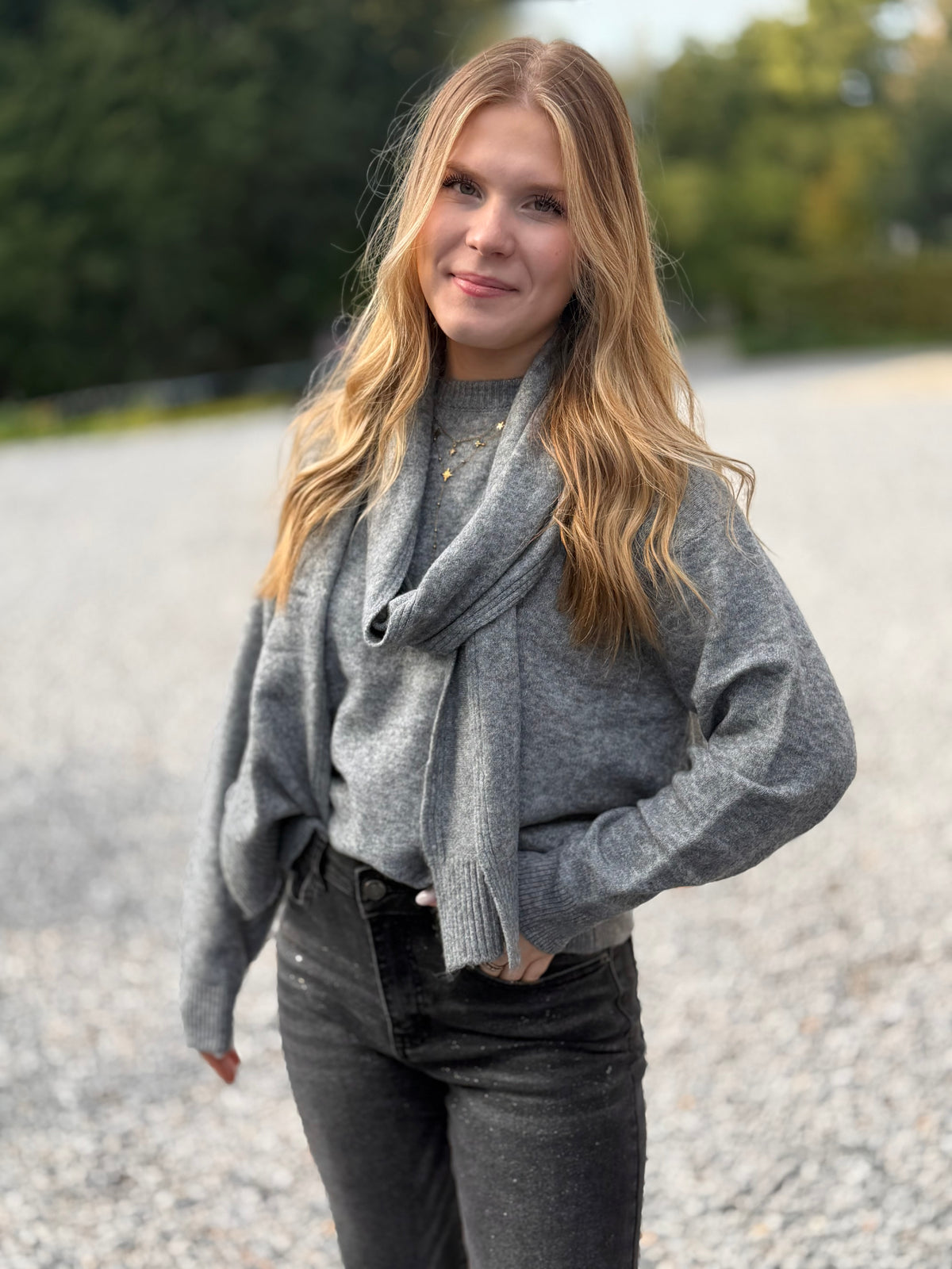 Pull Charlotte gris