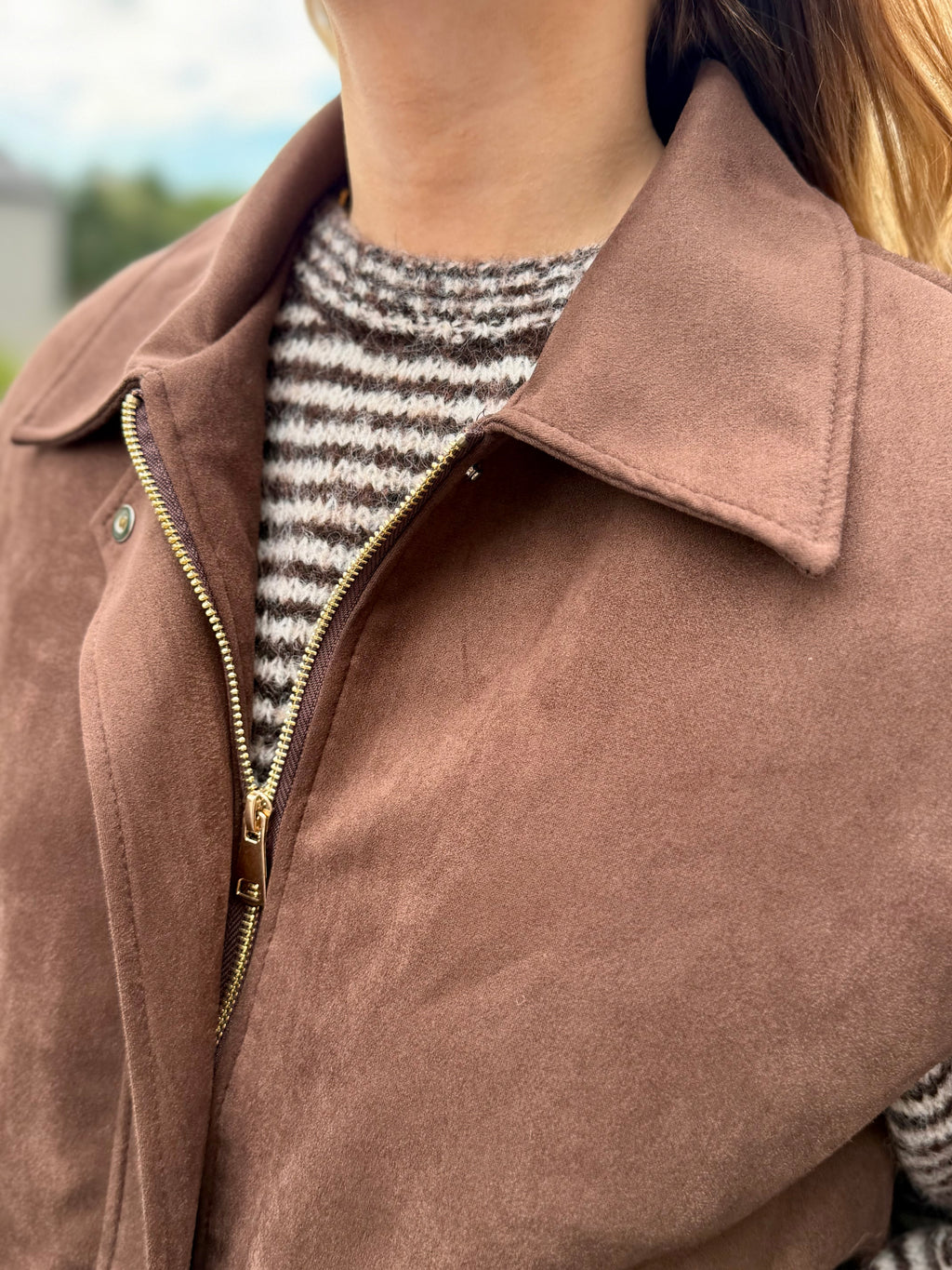 Veste sans manches chocolat
