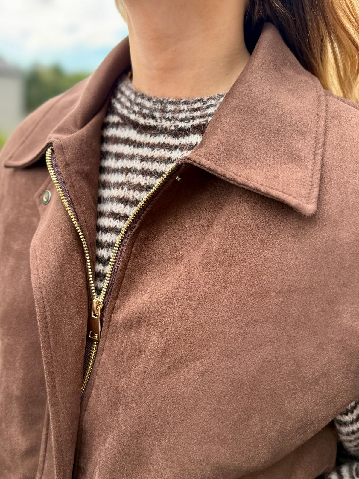 Veste sans manches chocolat