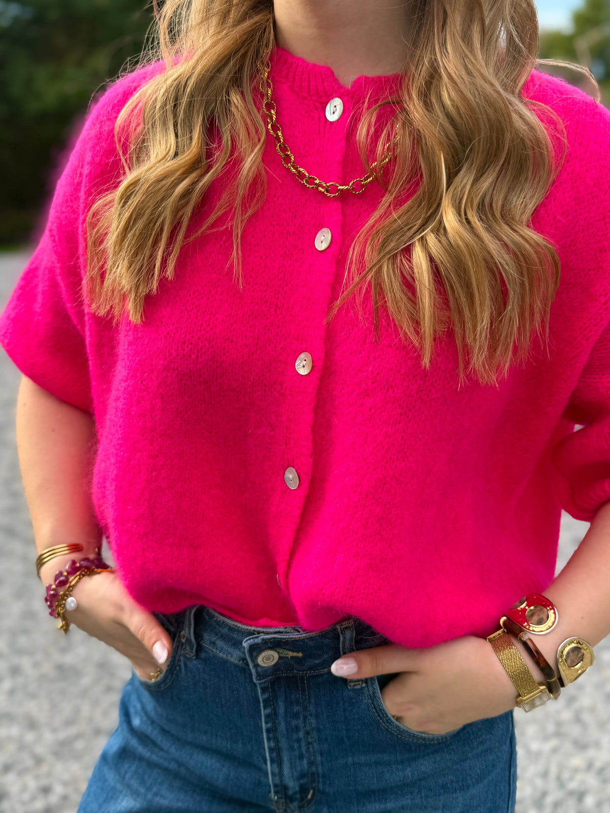 Pull avec boutons Lili
