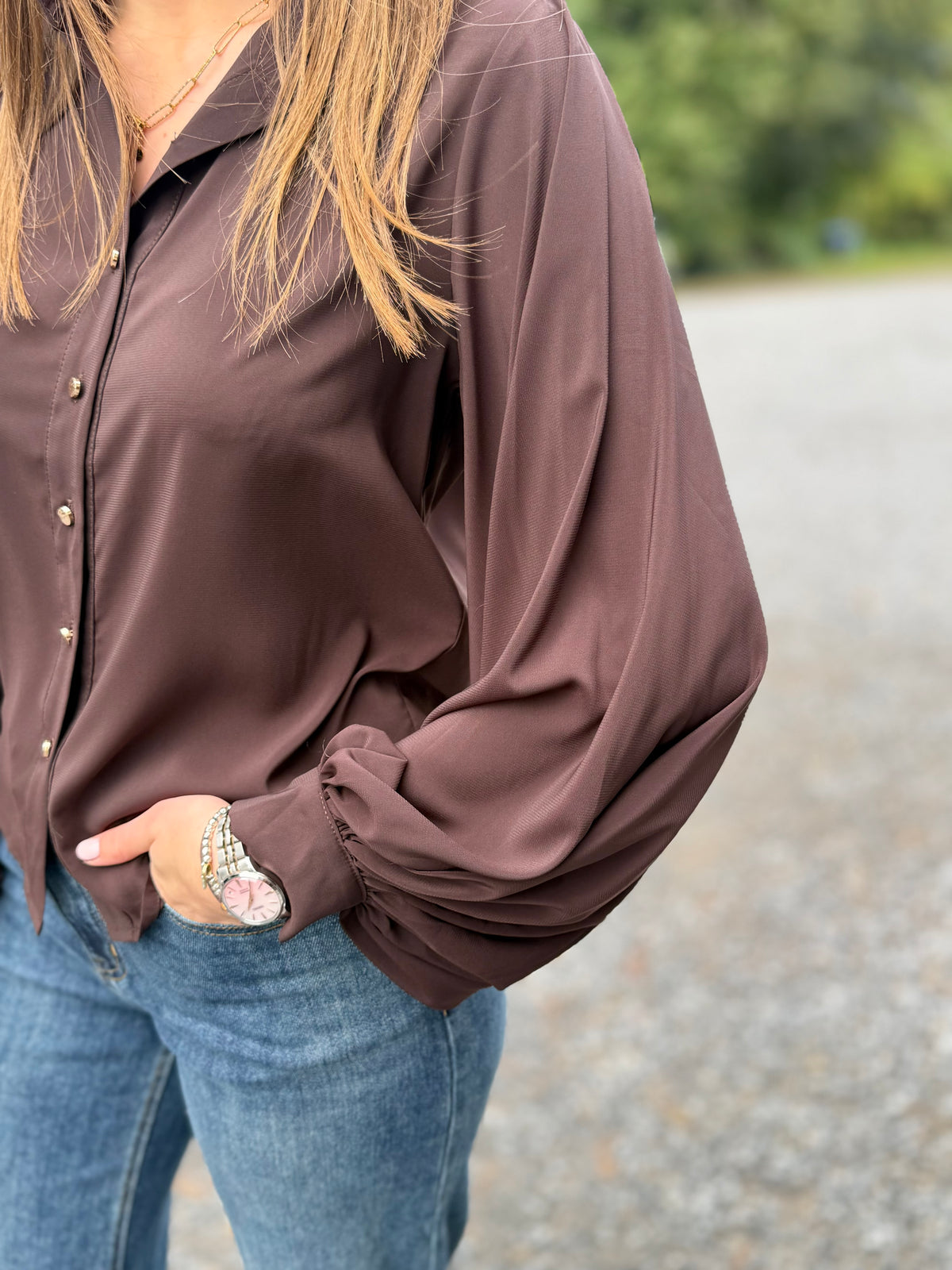 Blouse Claudia chocolat