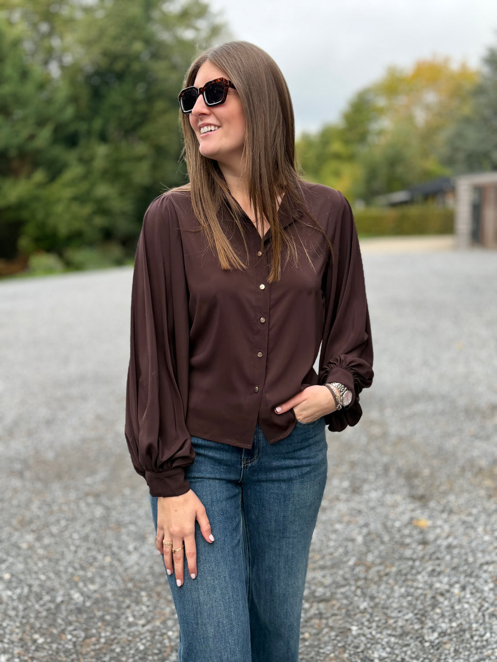 Blouse Claudia chocolat
