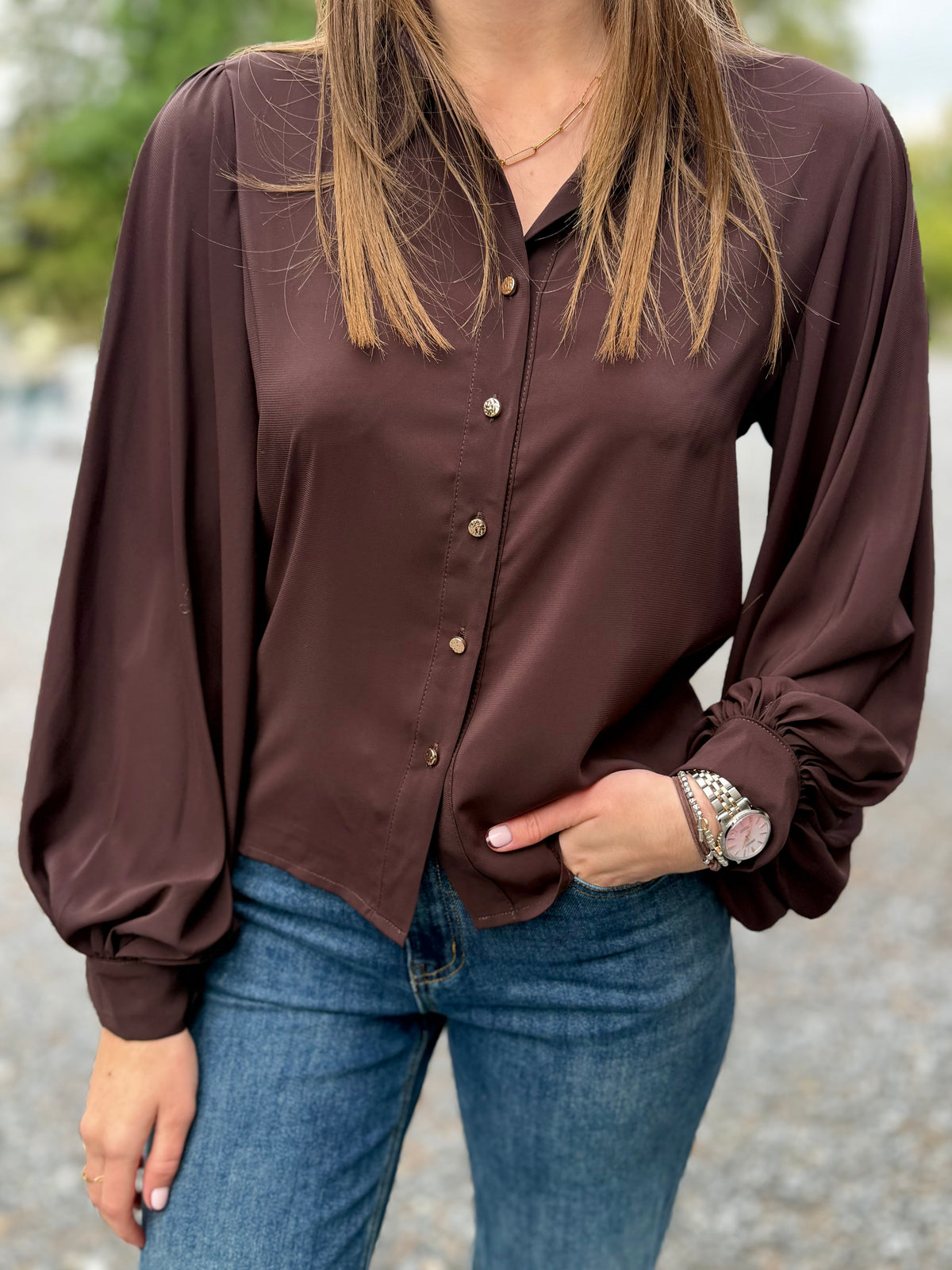 Blouse Claudia chocolat
