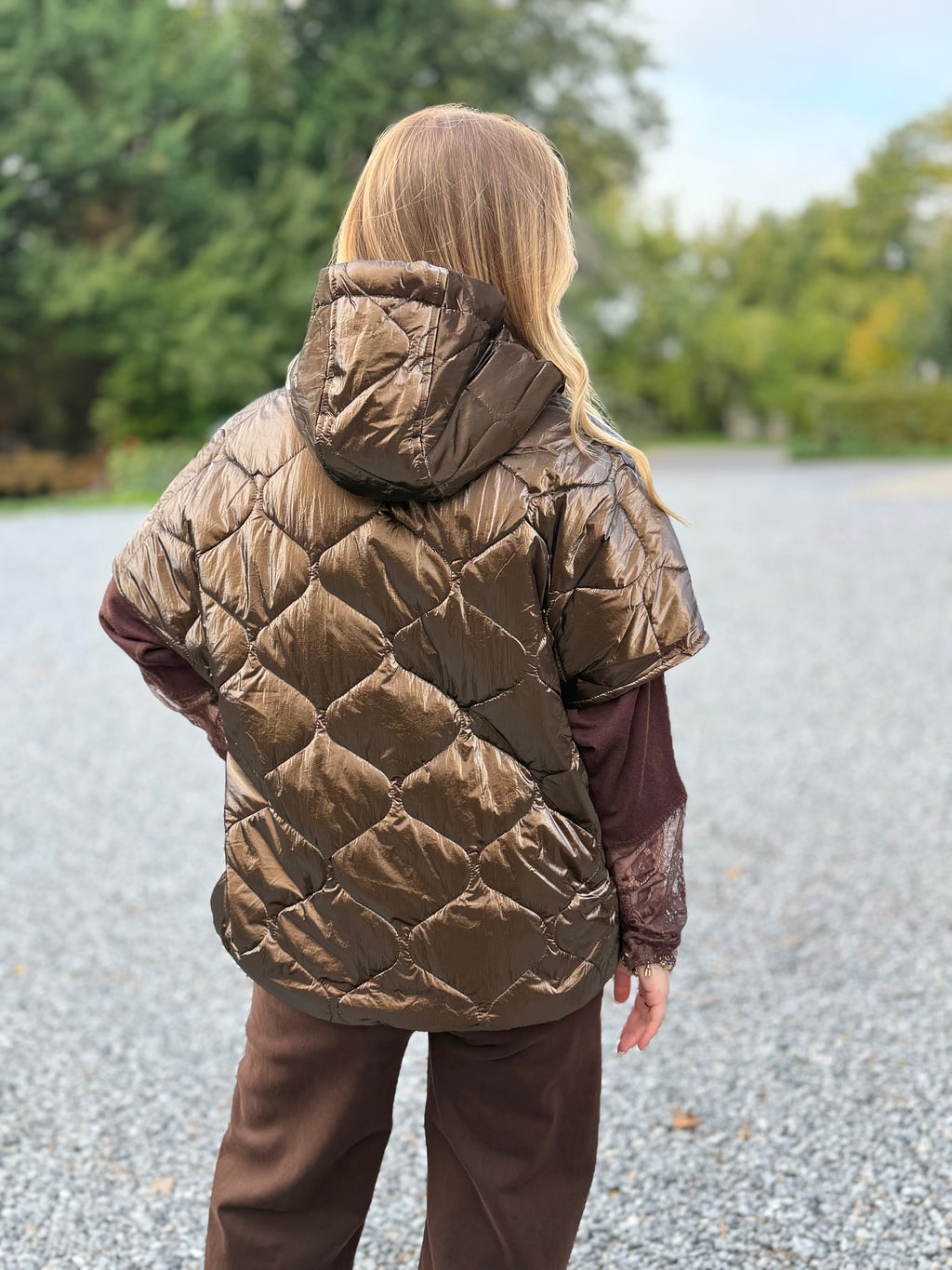 Veste matelassée chocolat