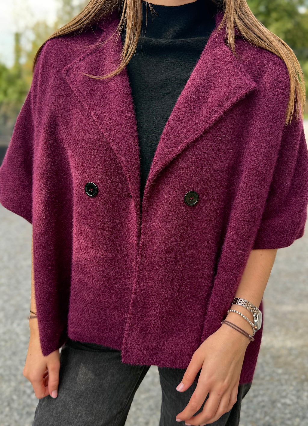 Manteau Manon bordeaux