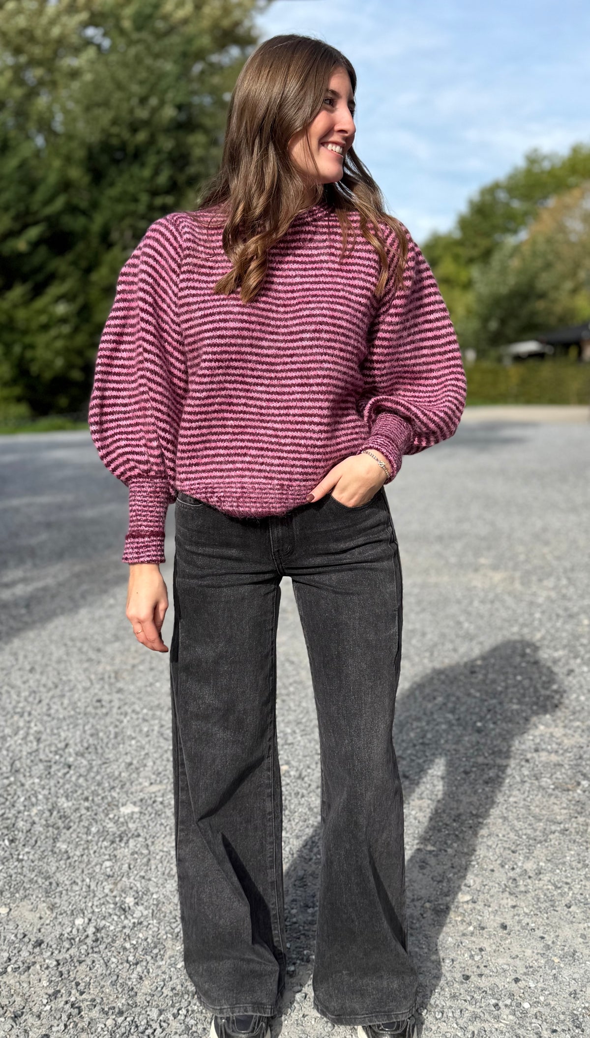 Jean gris foncé spécial longues jambes