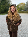 Veste matelassée chocolat